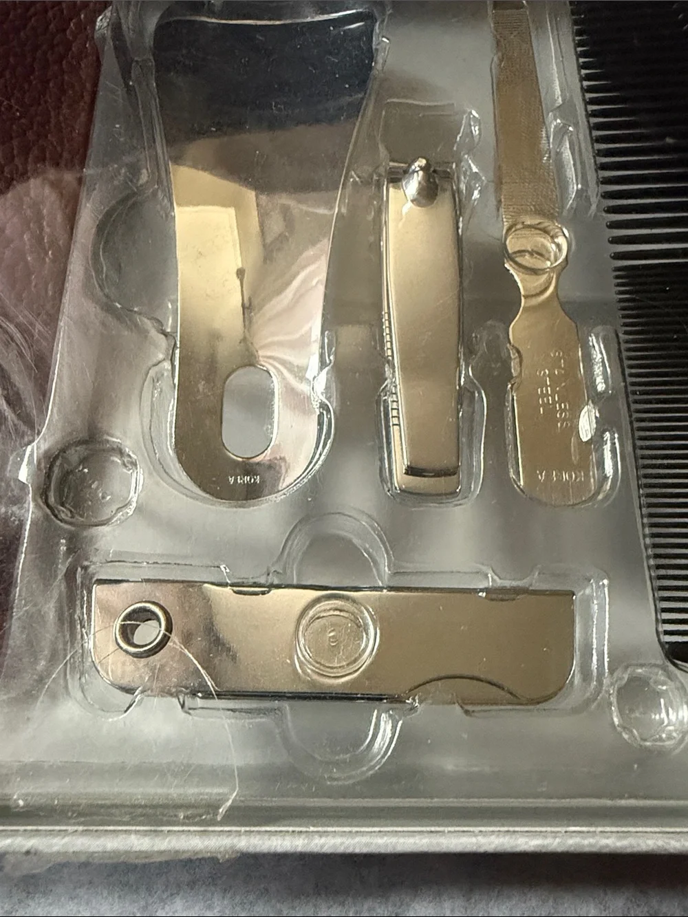 New in box Men's Travel Grooming Kit. Has never been removed.